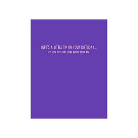 A Little Tip Birthday Card