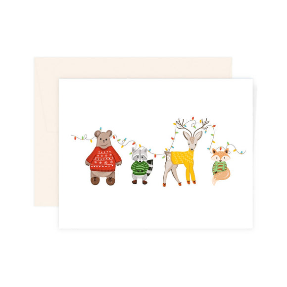Christmas in the Wild - Illustrated Christmas Card