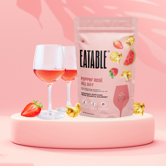 Poppin' Rosé All Day - Gourmet Candied Popcorn
