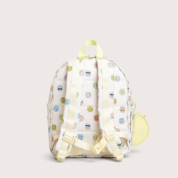 Sydney - Smiley Cream Backpack