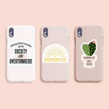 Society for overthinkers vinyl sticker - 0