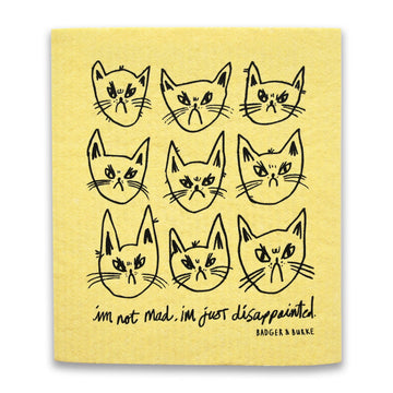 Not Mad "Snitty Kitty" Sponge Cloth / Swedish Dishcloth