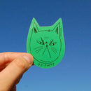 Snitty Kitty "Go Away" Sticker-3