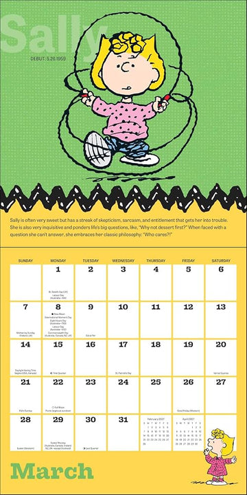 Peanuts 2027 Wall Calendar with Clings - 0