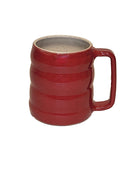 Handmade Stoneware Wavy Coffee Mug-10