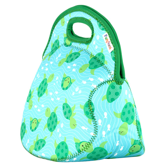 Large, Machine Washable Lunch Bag for Kids - Sea Turtles