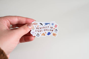 Mentally in Stars Hollow - Y2k Cozy Fall Gilmore Pop Culture Vinyl Sticker - 0