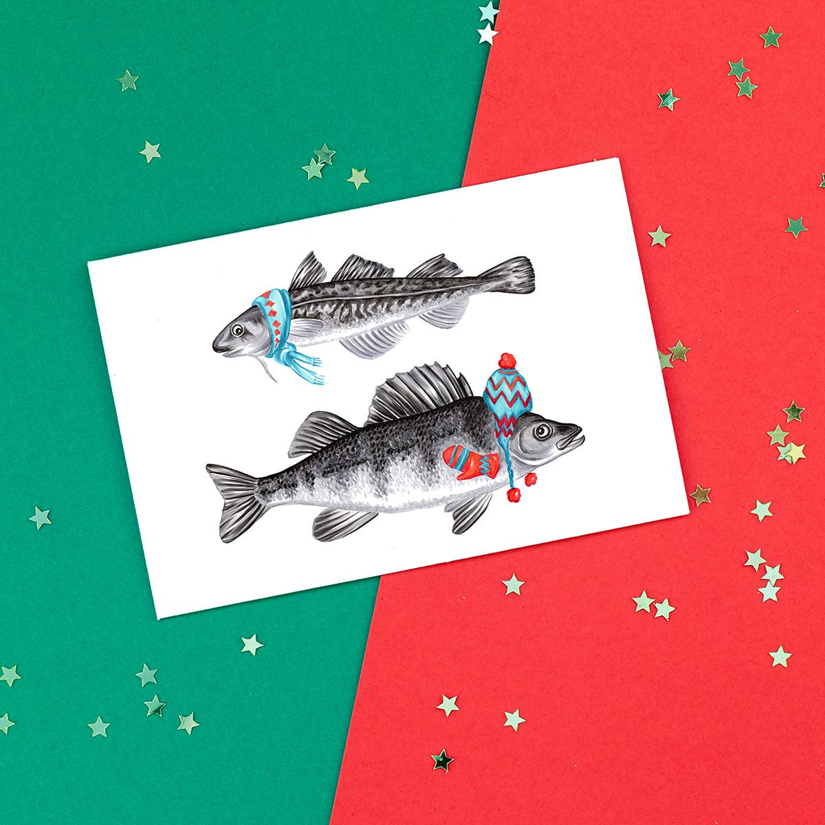 Fish Holiday Card