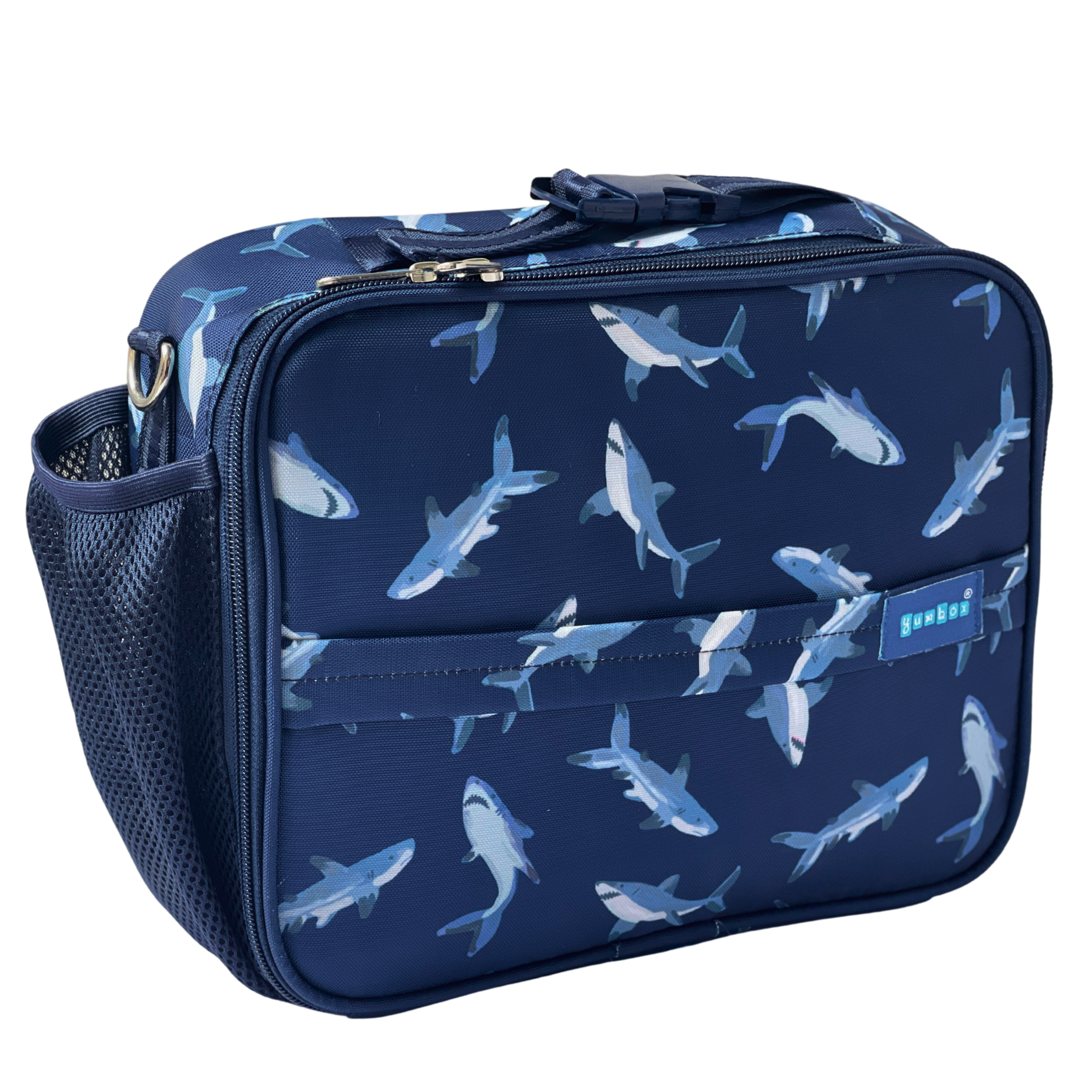 Yumbox Kids Lunch Bag – Shark Print, Insulated, 3-Way Carry