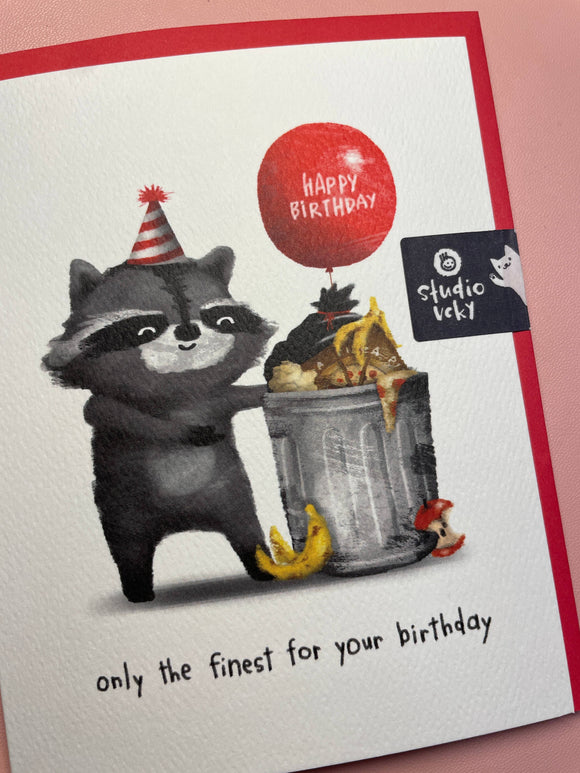 Greeting Card - Raccoons Finest Garbage