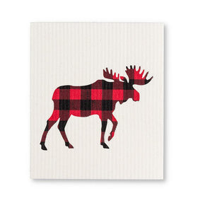 Buffalo Check Moose Dishcloths - Set of 2 - 0