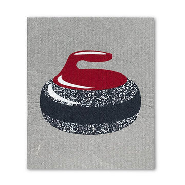 Curling Rock & Brooms Dishcloths - Set of 2 - 0