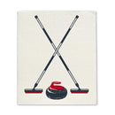 Curling Rock & Brooms Dishcloths - Set of 2-3