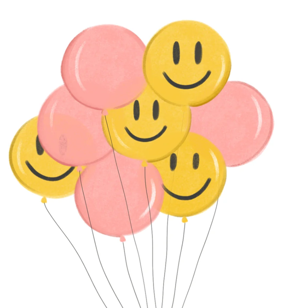 Smiley Balloons Card