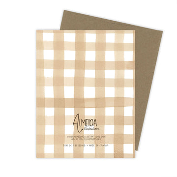 Plaid Baby Shower Card | Goose Card - 0
