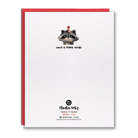 Greeting Card - Raccoon Lies - 0