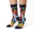 Men's Canada Colorful Outdoor Lifestyle Graphic Crew Socks-1