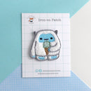 Yeti eating Ice Cream Chenille Iron On Patch-2