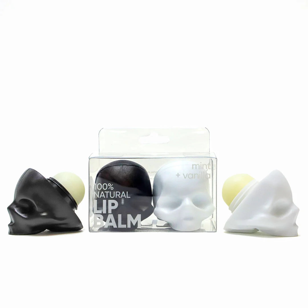 Mint & Vanilla Skull Lip Balms (2 Pack)