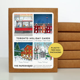 Assorted Box Of 8 'Toronto Classic Holiday' Greeting Cards - 0