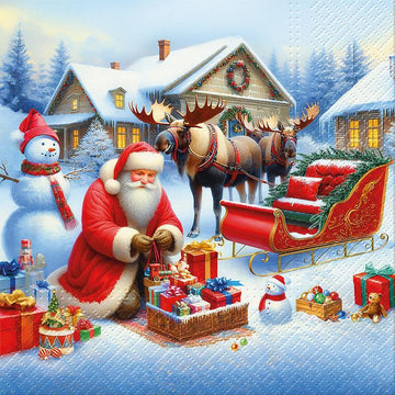 Holiday Sleigh Napkins
