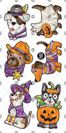 Dogs in Costume - Temporary Tattoos-2