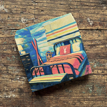 Ski Room Marble Coaster