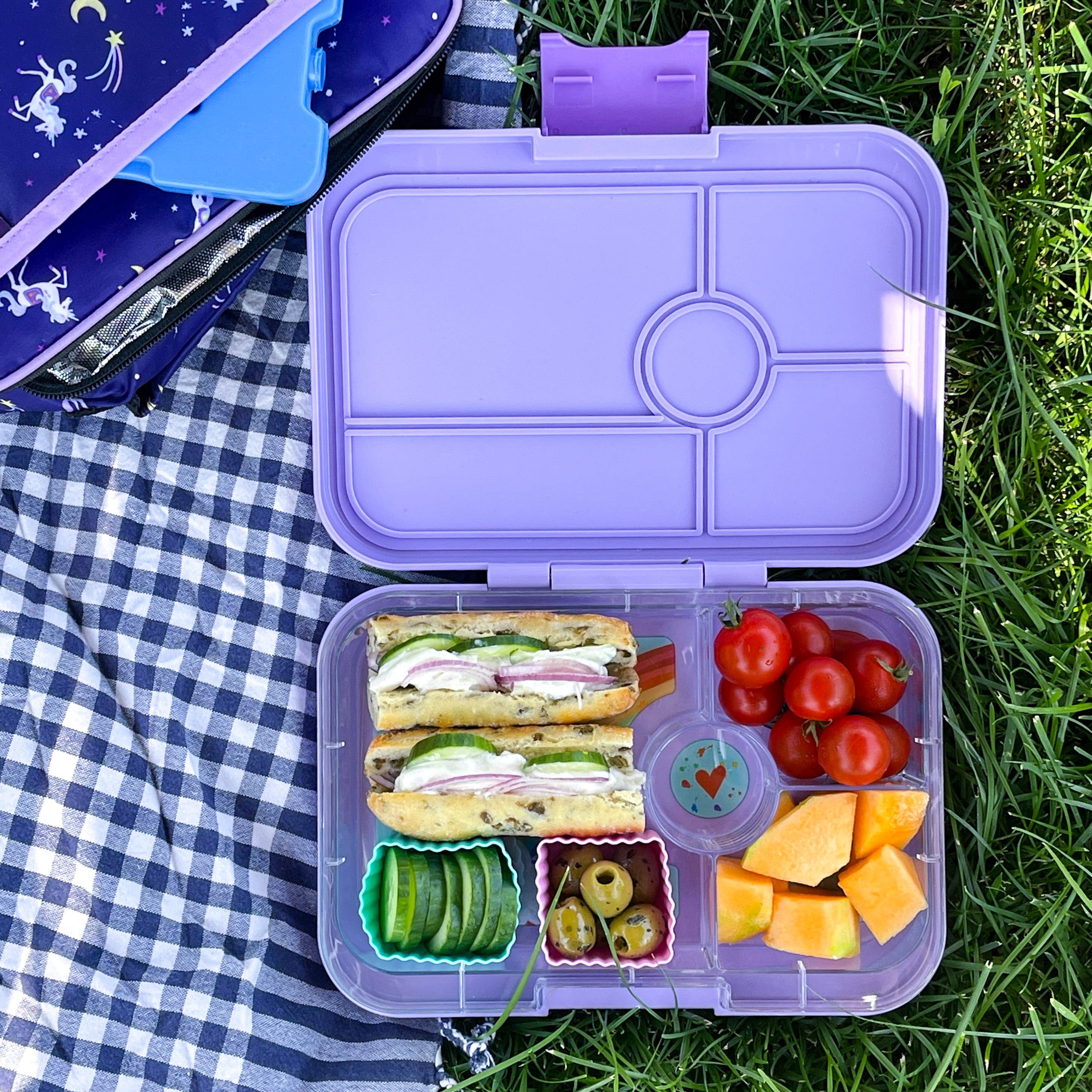 Yumbox Tapas Lunch Box - Seville Purple - Leakproof Rainbow  - 0