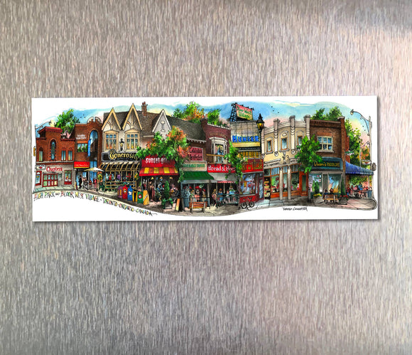 Toronto Bloor West Canadian Neighbourhood Fridge Magnet