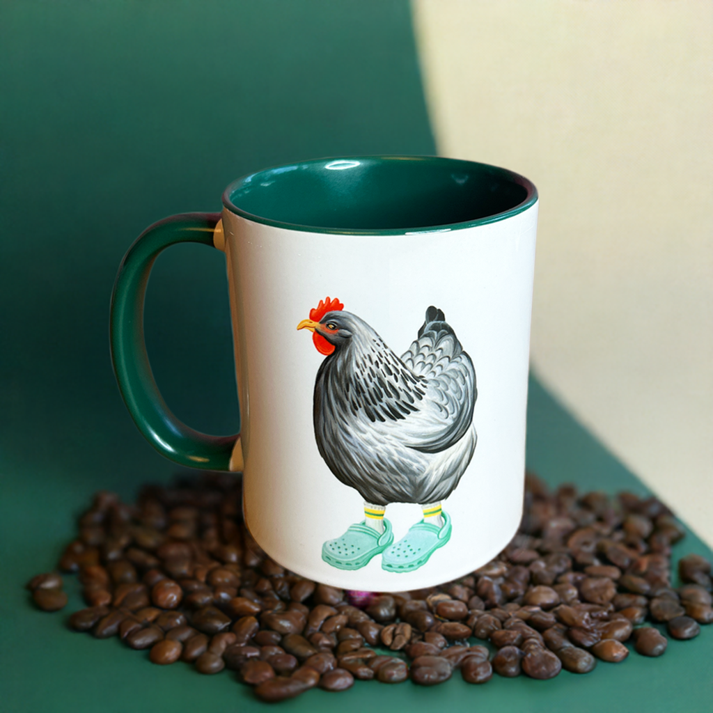 Hen Wearing Crocs Mug