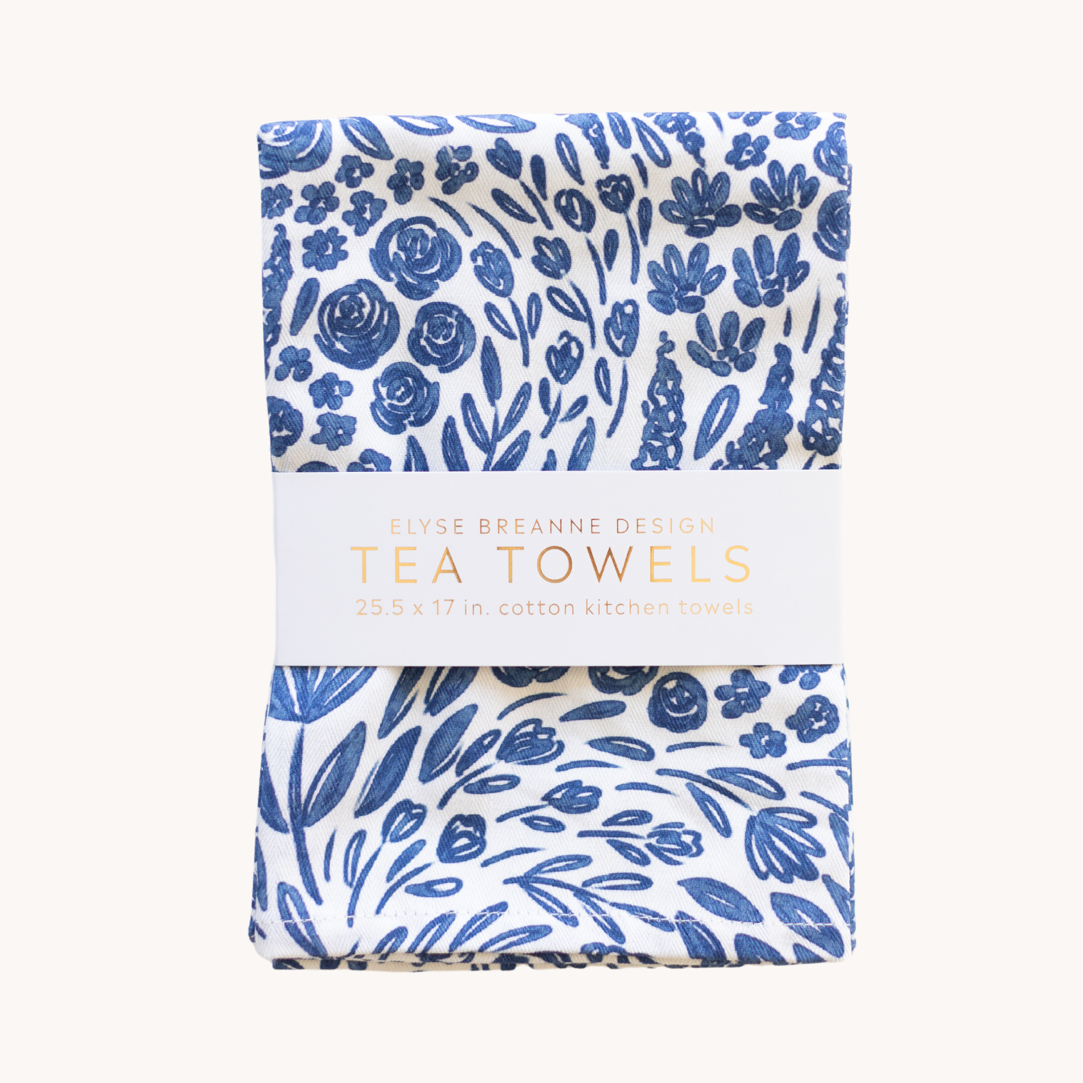 Pack of 2 Porcelain Floral Tea Towels