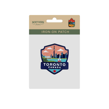 Toronto Skyline CN Tower Embroidered Iron-On Patch - 0