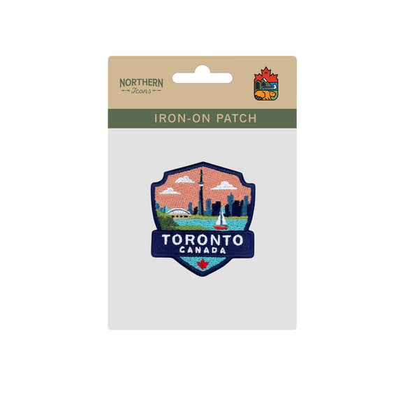 Toronto Skyline CN Tower Embroidered Iron-On Patch