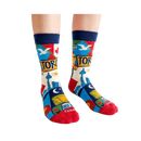 Toronto Scenic Urban Culture Crew Socks with City Icons-3