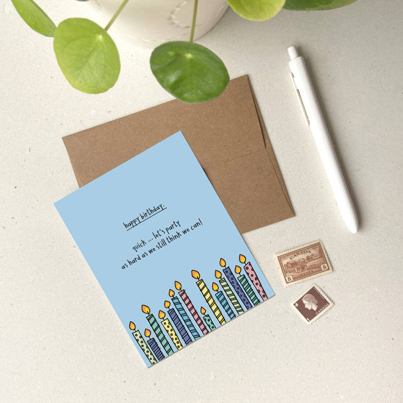 Party Hard Birthday Card