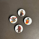 Sporty Bears Fridge Magnets (set of 4)-3