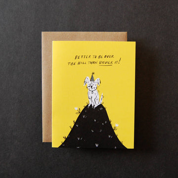 Over the Hill - Birthday Greeting Card - 0