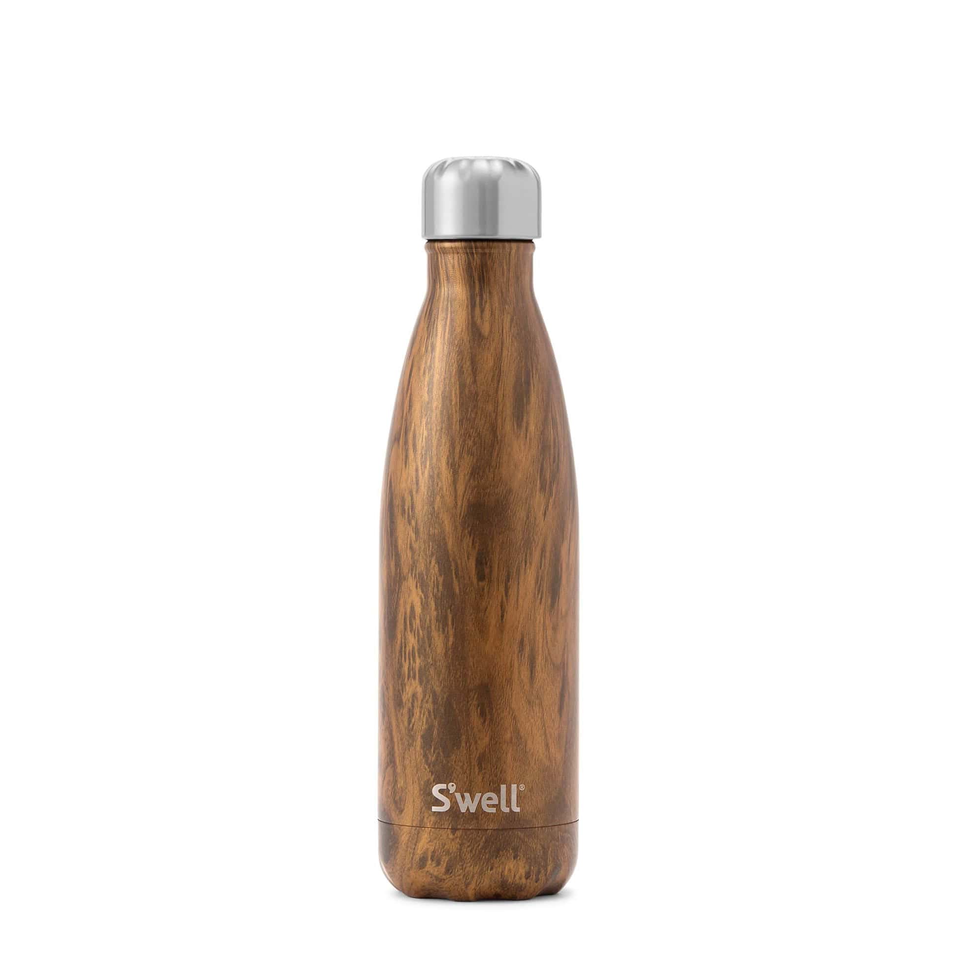 Stainless Steel Water Bottle - Teakwood - 0