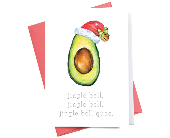 Jingle Bell Guac | Christmas Greeting Card