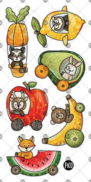 The Fruity Vehicles - Temporary Tattoos-2