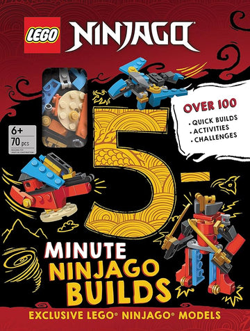 Lego Ninjago 5 Minute Builds - Lego Ninjago 5 Minute Builds box with ninja characters, quick build kit, unique Canadian gift.