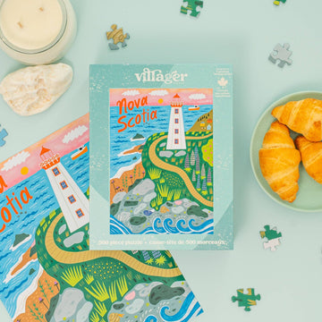 Villager Puzzles | Nova Scotia Shores | 500-Piece Puzzle | Designed in Canada