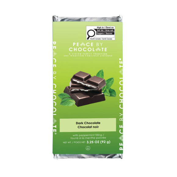 Dark Chocolate with Peppermint Filling Bar