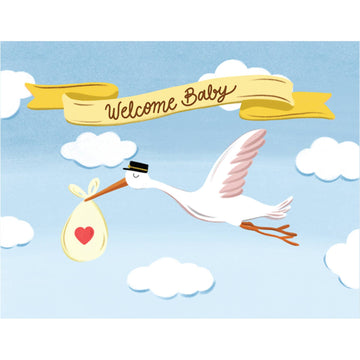 Baby Stork Card - 0