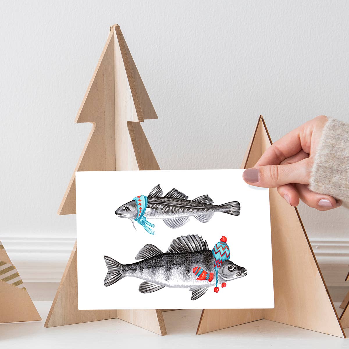 Fish Holiday Card