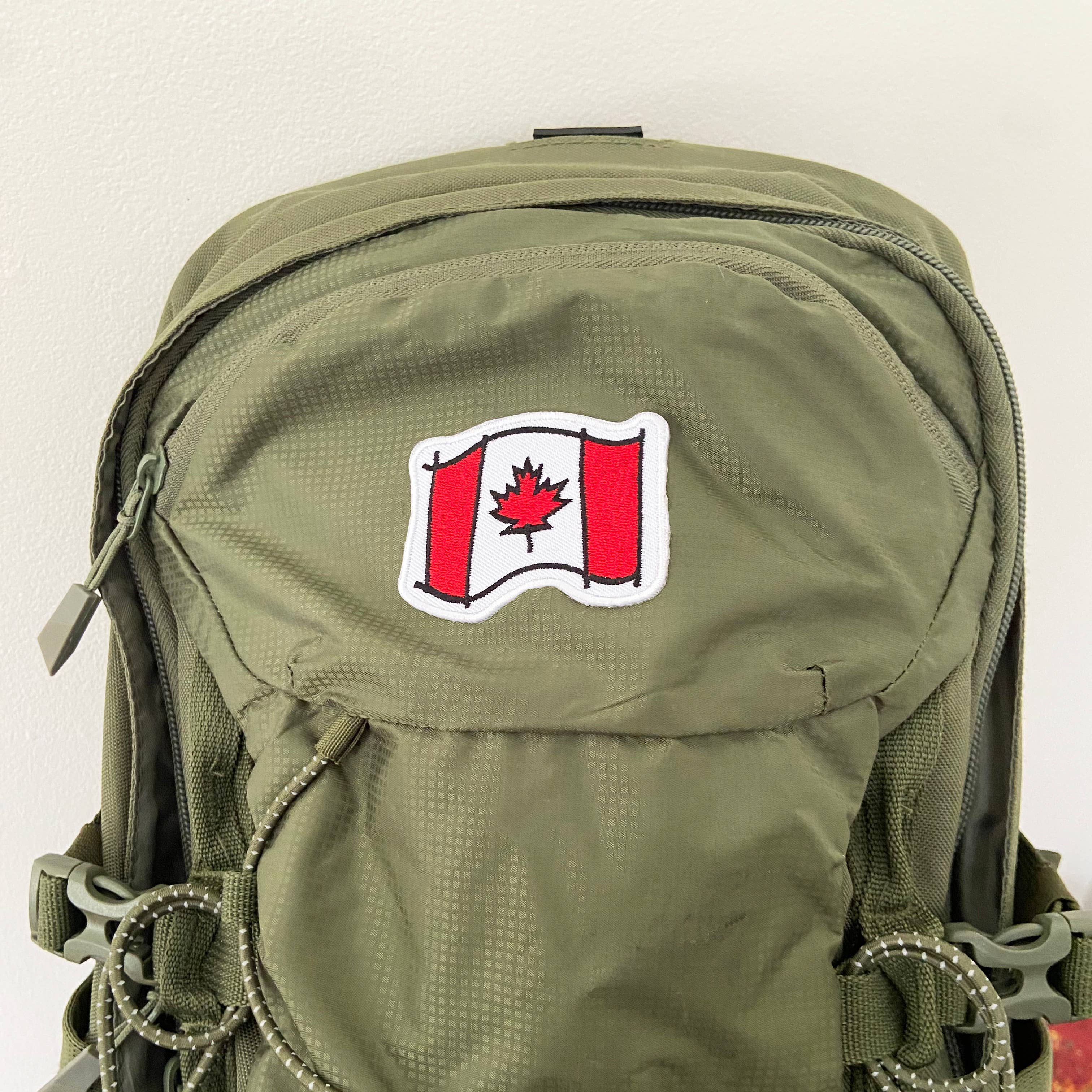 Canada Flag embroidered iron on patch - 0