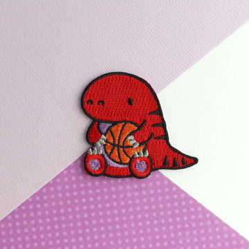 Basketball Raptor Embroidered Patch