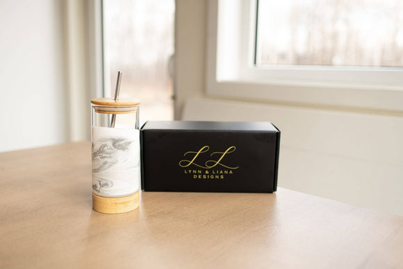 Resin Accented Glass Tumblers