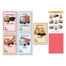 Construction Valentine Set - Card Set
