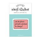 Woman In Charge Vinyl Sticker-2